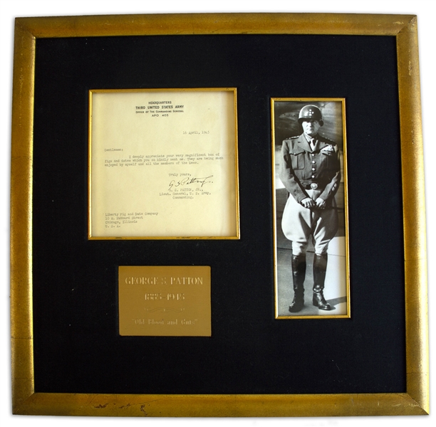 George S. Patton WWII Letter Signed Two Days After He Was Promoted to General